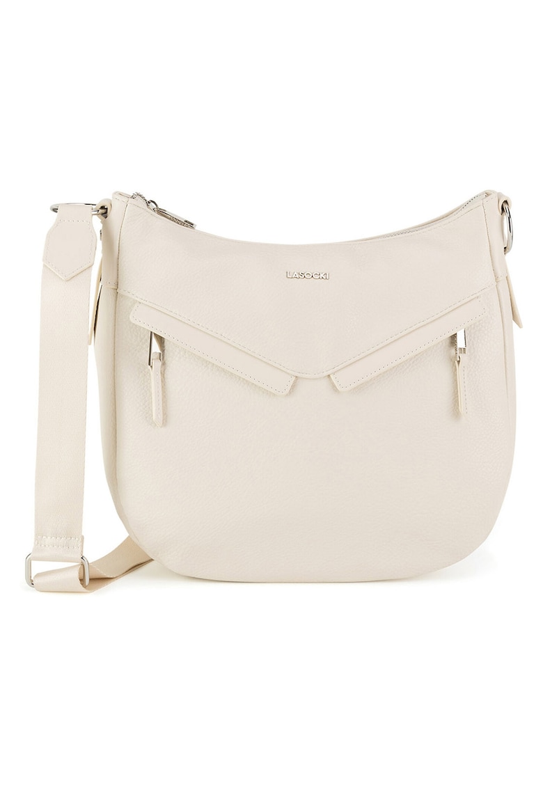 Geanta crossbody - bej - material sintetic - One Size INTL