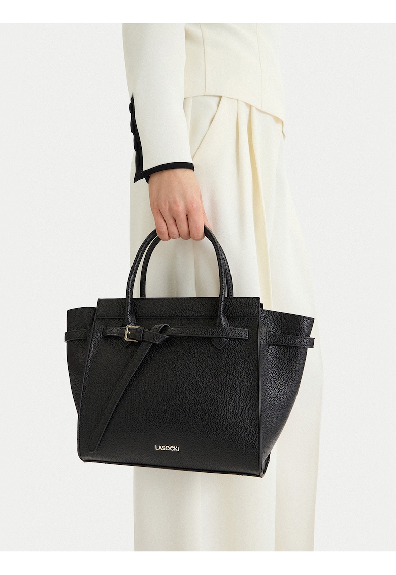 Geanta dama - material sintetic - negru - One Size INTL