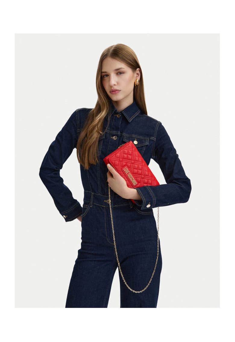 Geanta dama - piele ecologica - rosie - One Size INTL
