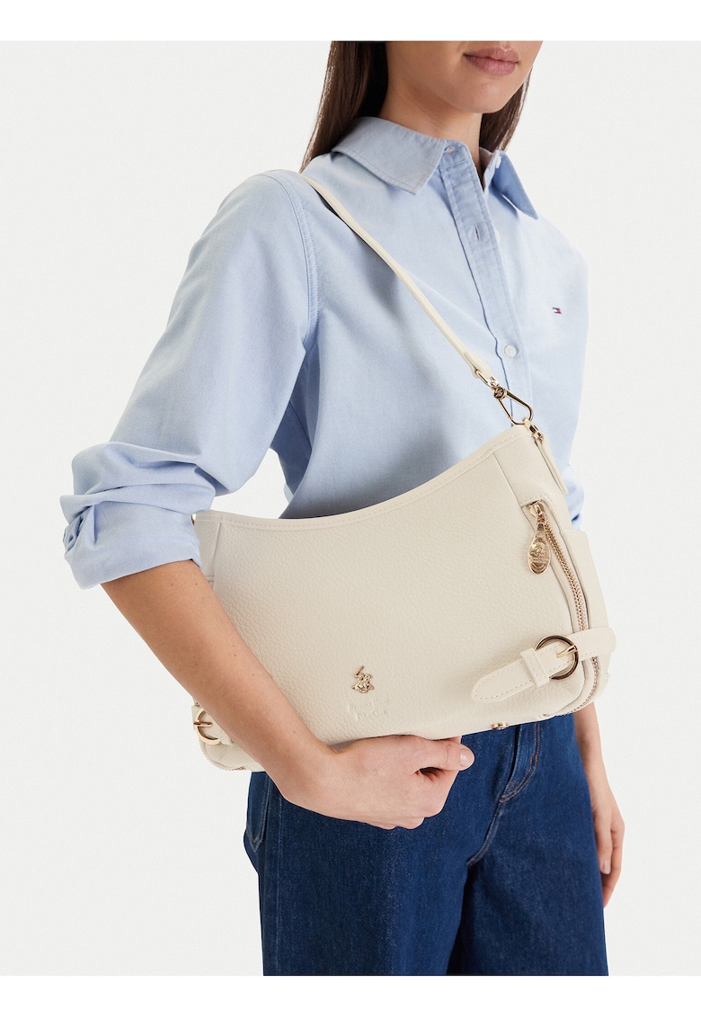 Geanta dama - tkanina - bej - One Size INTL