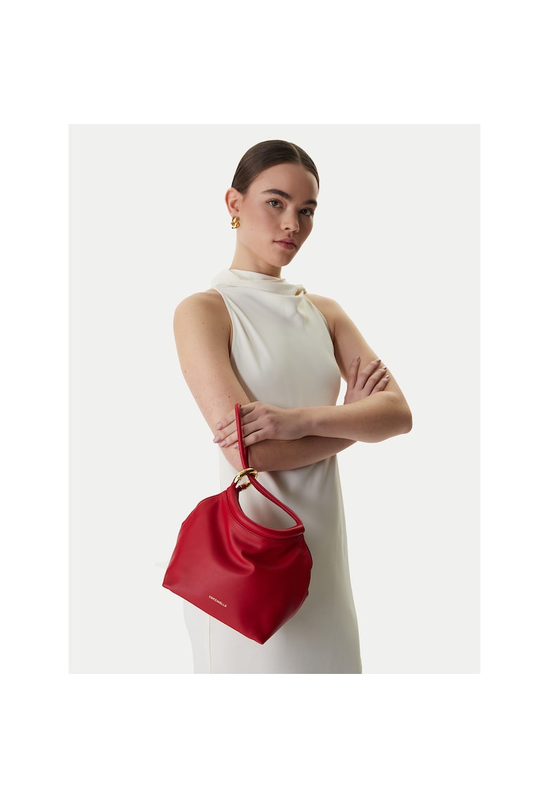 Geanta dama - piele naturala - rosie - One Size INTL