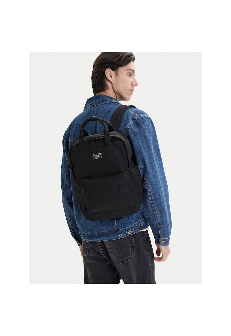 Rucsac barbati - material textil - negru - One Size INTL