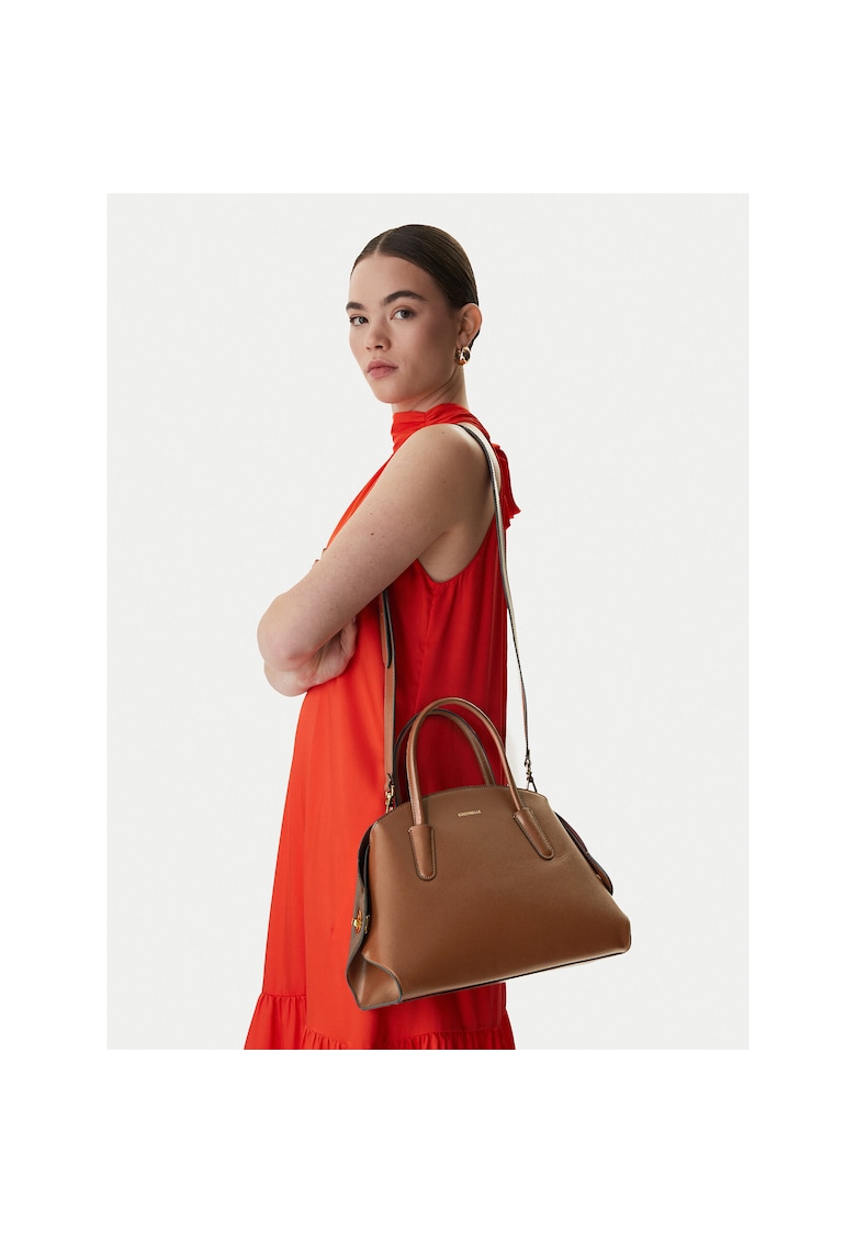 Geanta dama - piele naturala - maro - One Size INTL