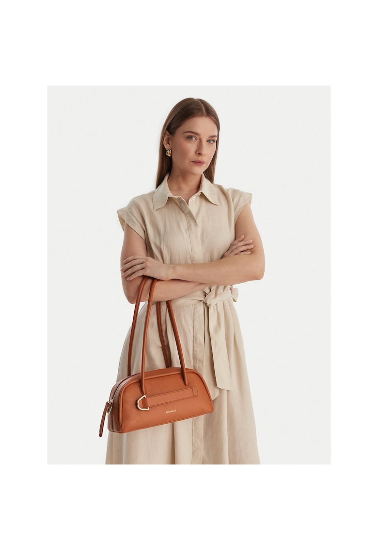 Geanta dama - piele naturala - maro - One Size INTL