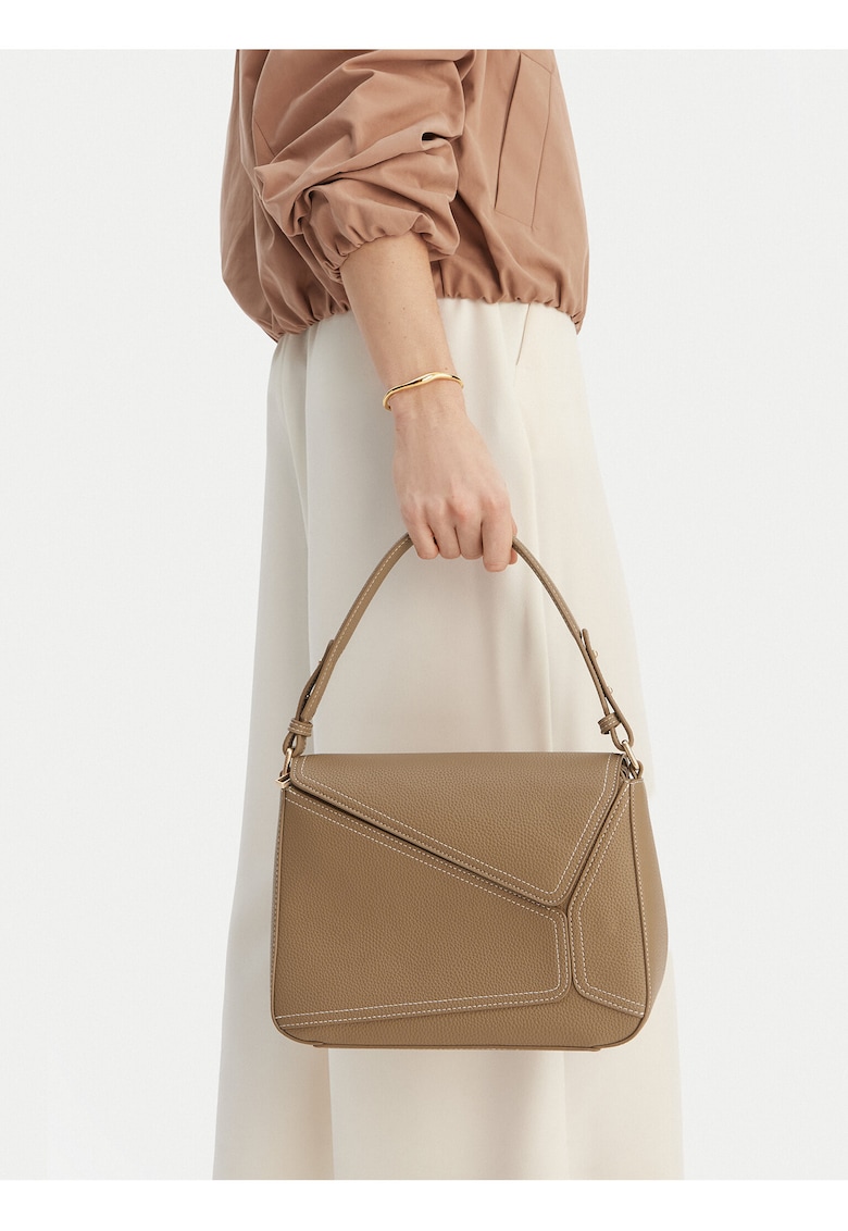 Geanta dama - tkanina - bej - One Size INTL