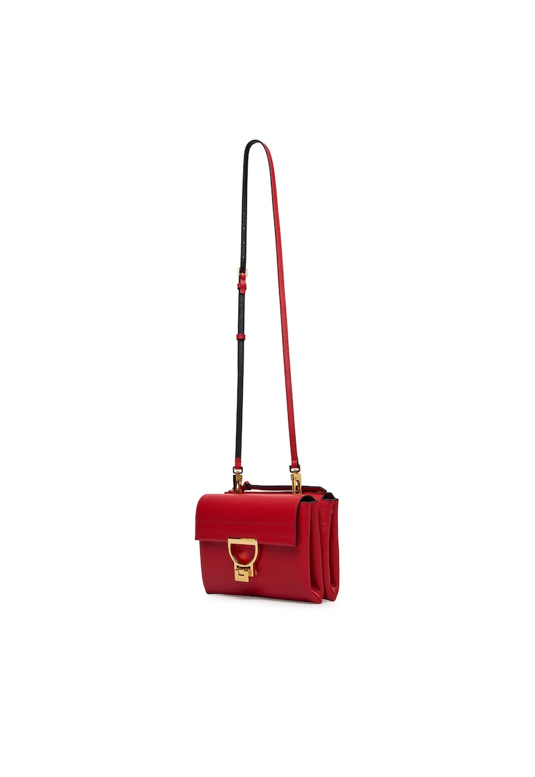 Geanta dama - piele naturala - rosie - One Size INTL