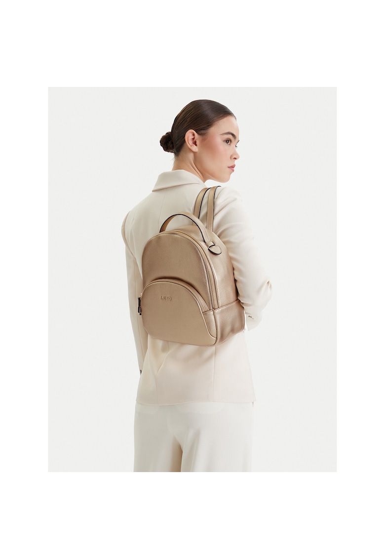 Rucsac fashion dama - piele ecologica - auriu - One Size INTL