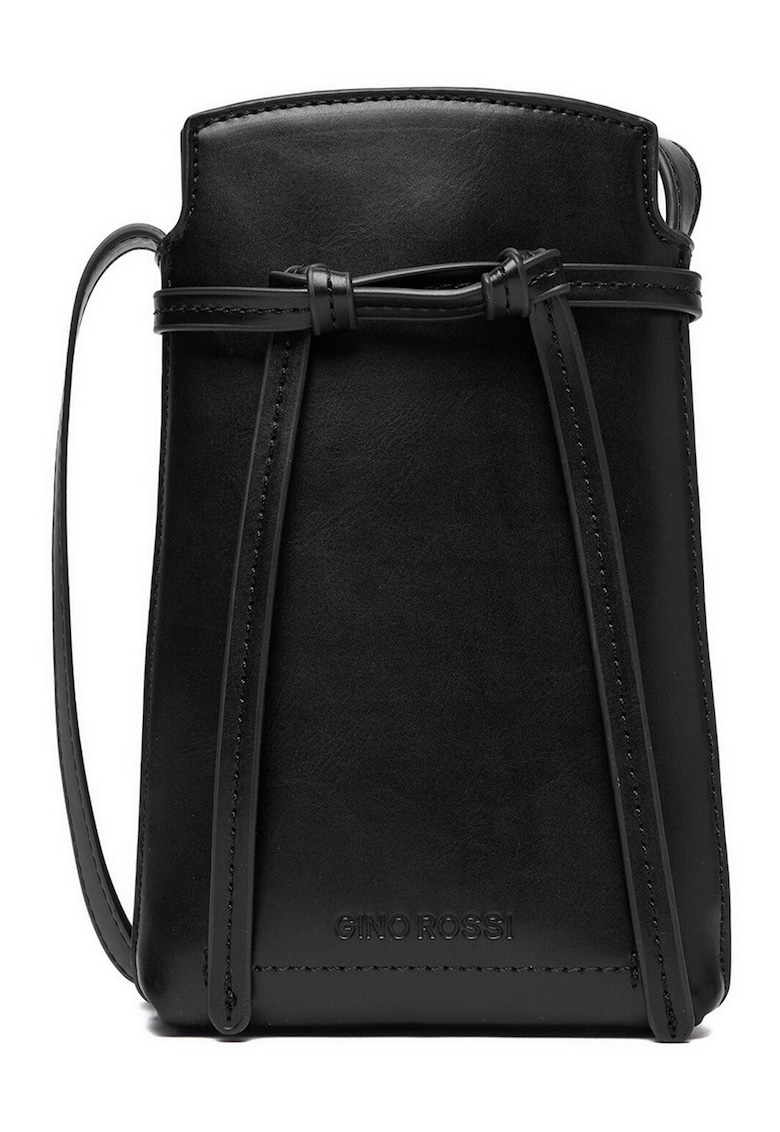 Geanta crossbody - material sintetic - neagra - One Size INTL