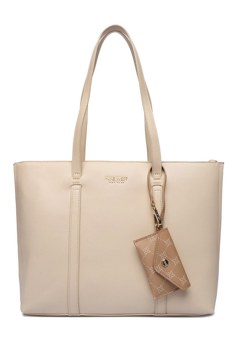 Geanta dama - bej - One Size INTL - cu saszeta detasabila