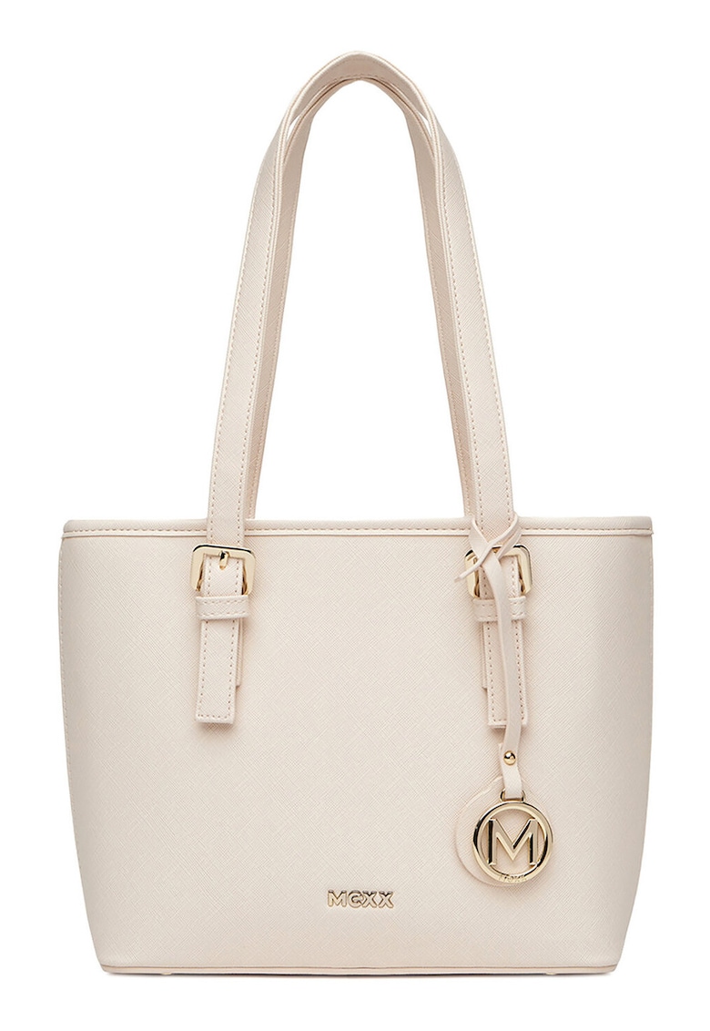 Geanta shopper - bej - material textil - One Size INTL