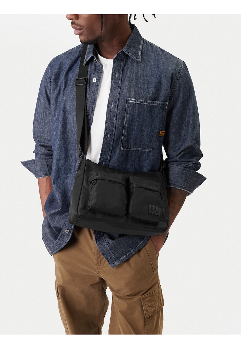 Geanta barbati - G-Star Raw - tkanina - negru - One Size INTL