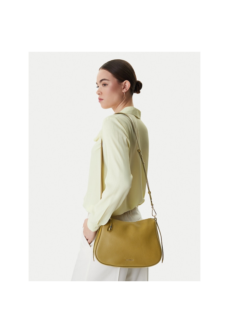 Geanta dama - piele naturala - verde - One Size INTL