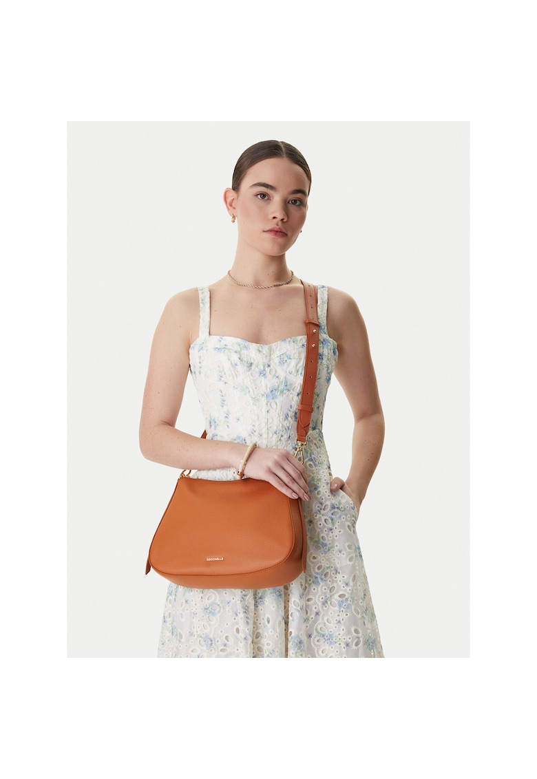 Geanta dama - piele naturala - maro - One Size INTL