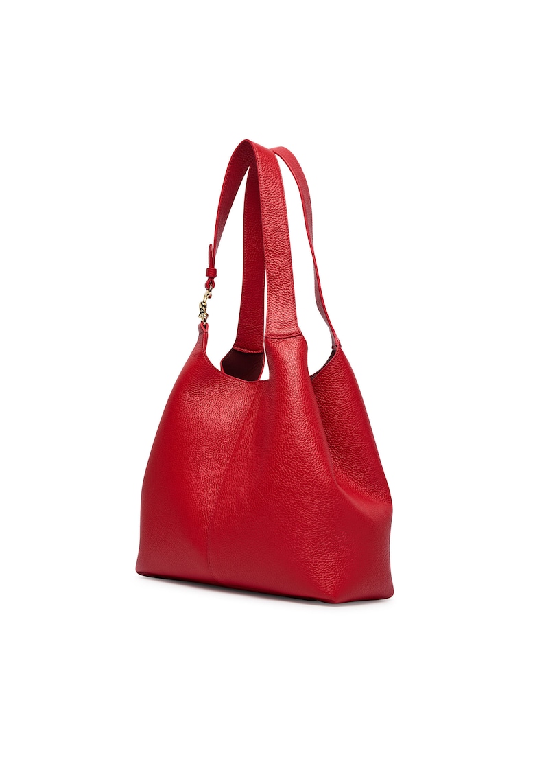 Geanta dama - piele naturala - rosie - One Size INTL