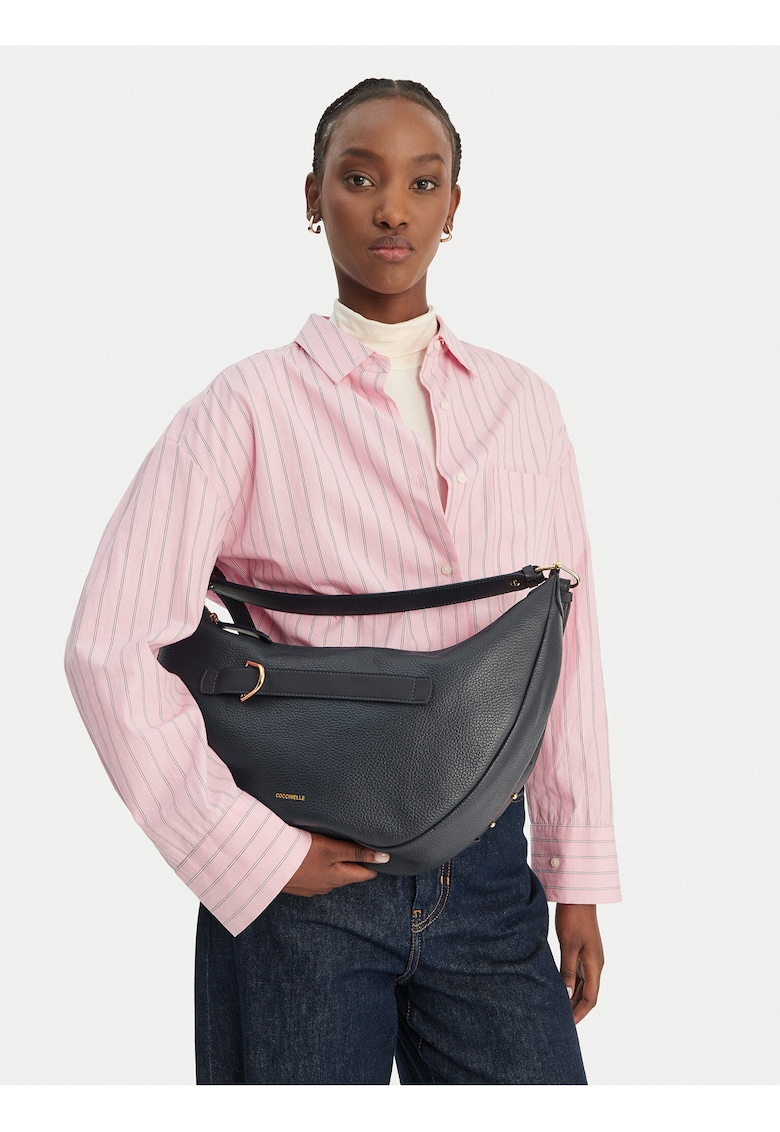 Geanta dama - piele naturala - albastru - One Size INTL