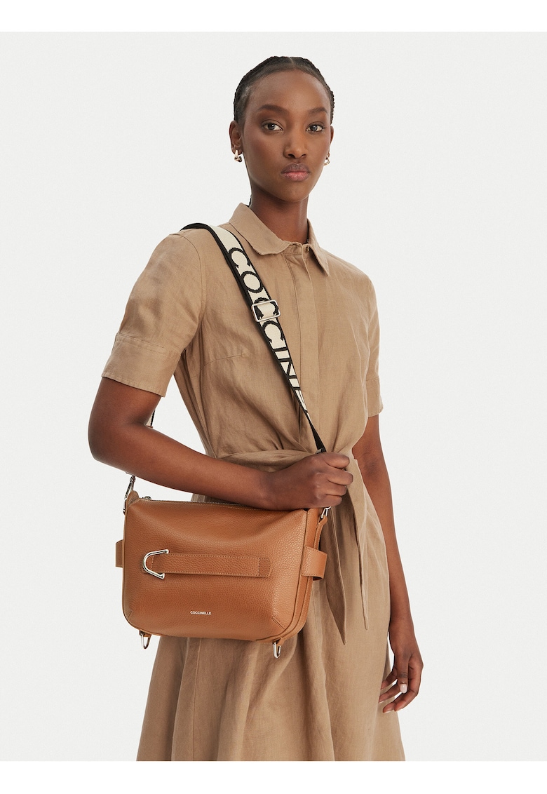 Geanta dama - piele naturala - maro - One Size INTL