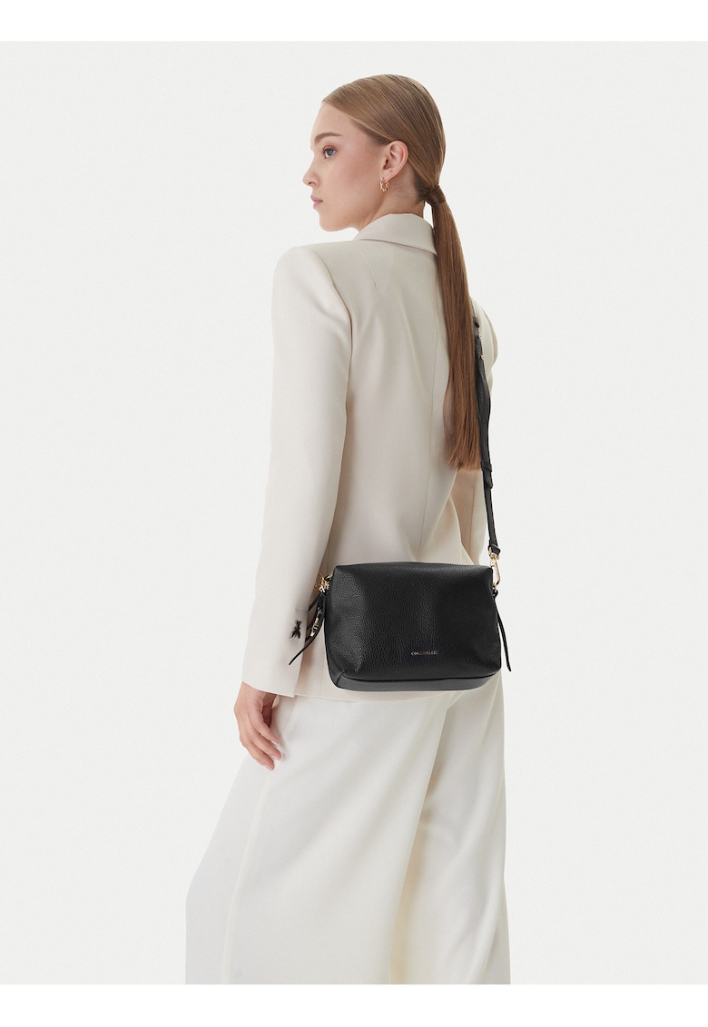 Geanta dama - piele naturala - negru - One Size INTL