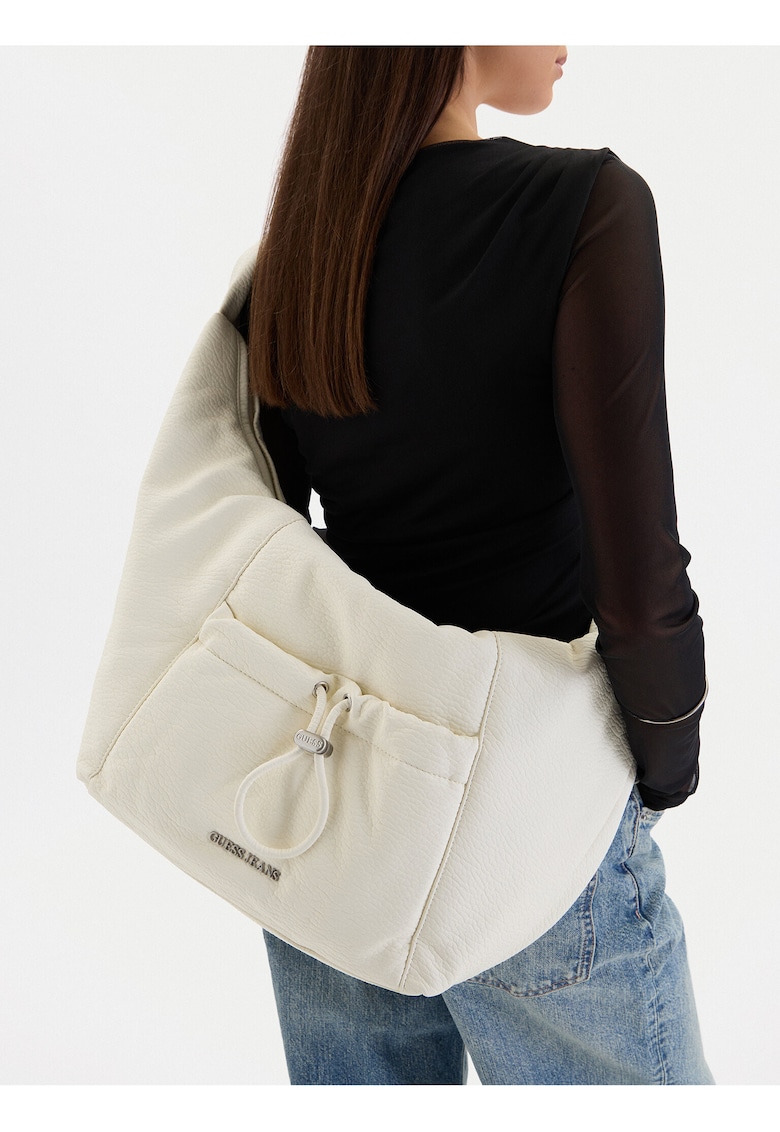 Geanta dama - bej - material sintetic - One Size INTL