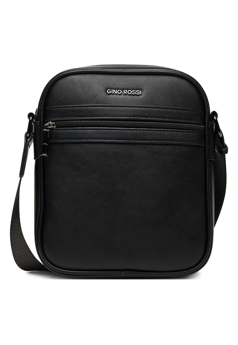 Geanta barbati - piele ecologica - neagra - One Size INTL