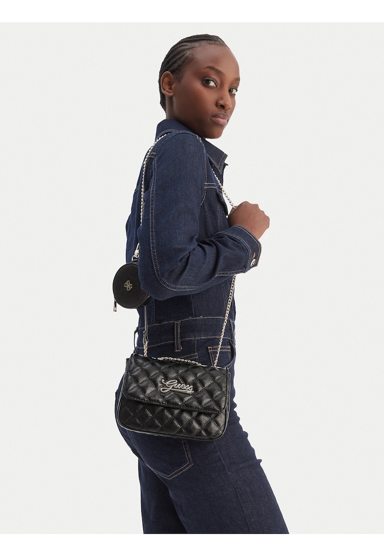 Geanta dama - piele ecologica - negru - One Size INTL