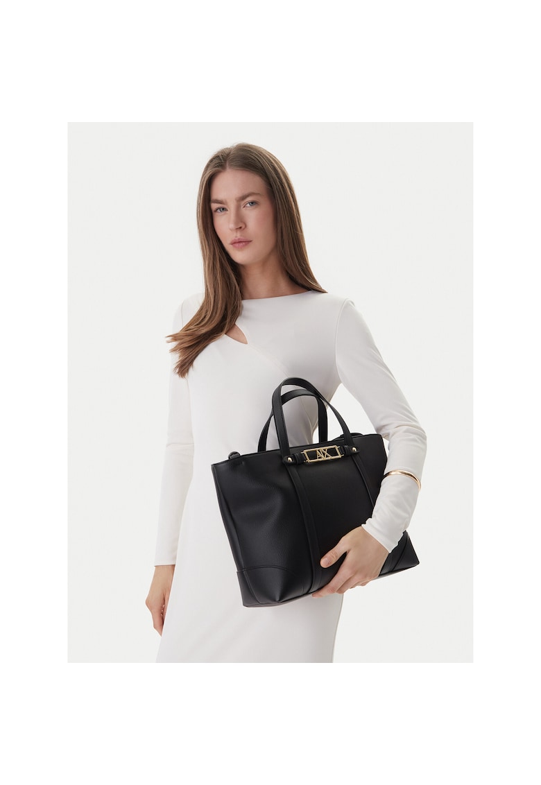 Geanta dama - piele ecologica - negru - One Size INTL
