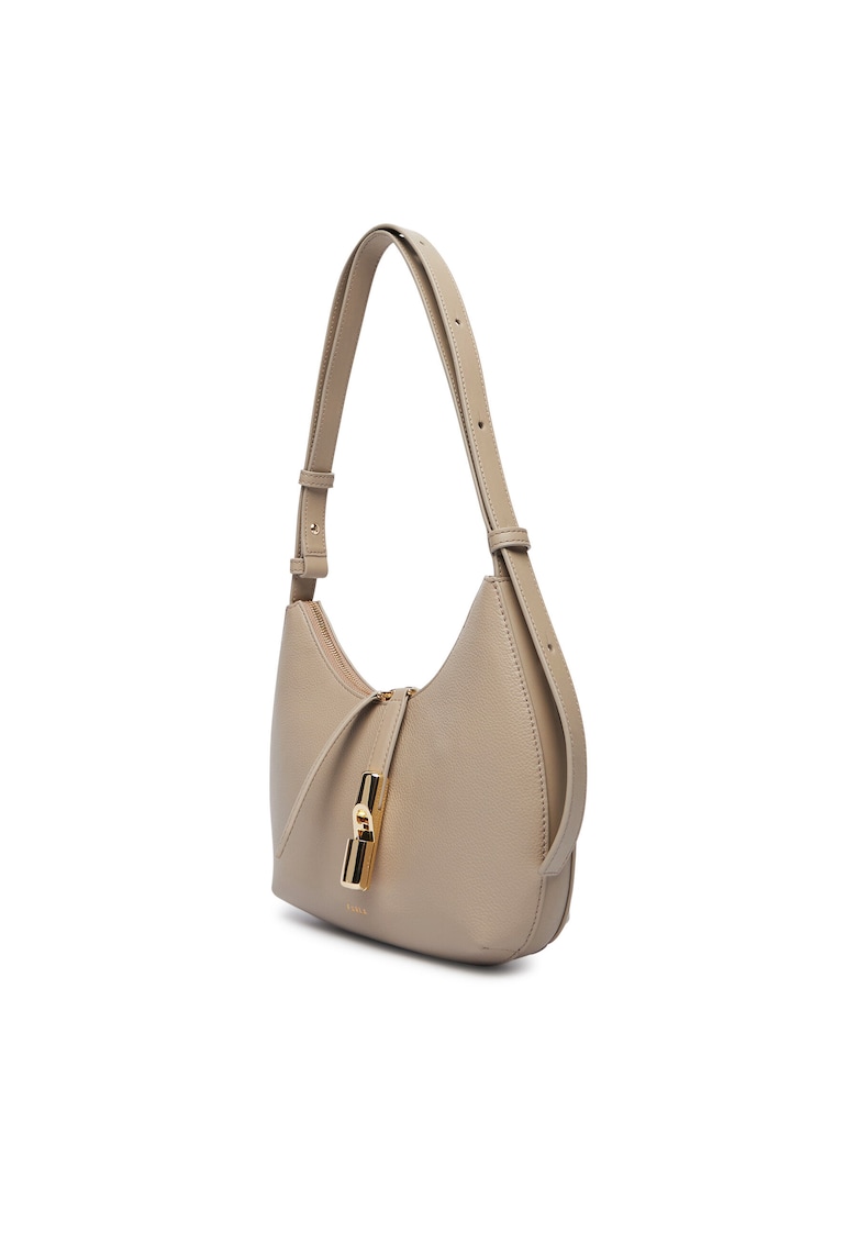 Geanta dama - piele naturala - bej - One Size INTL