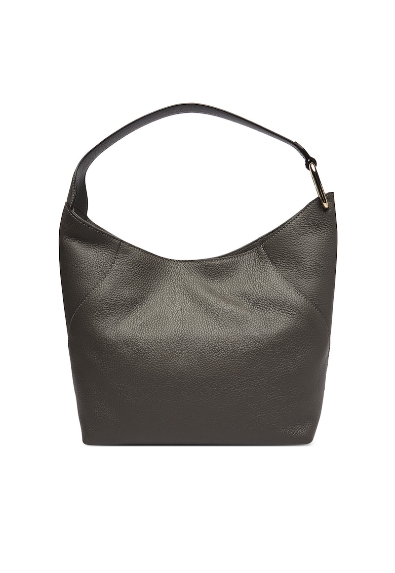 Geanta dama - piele naturala - One Size - Gri