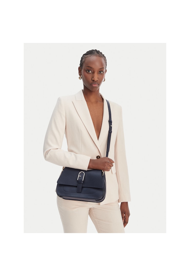 Geanta dama - albastru - piele naturala - One Size INTL
