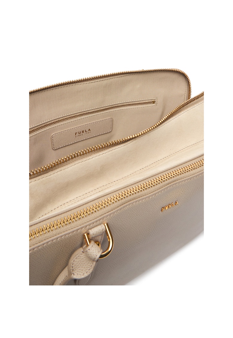 Geanta dama - piele naturala - bej - One Size INTL