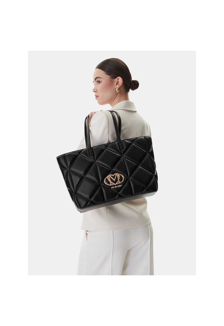 Geanta dama - piele ecologica - neagra - One Size INTL