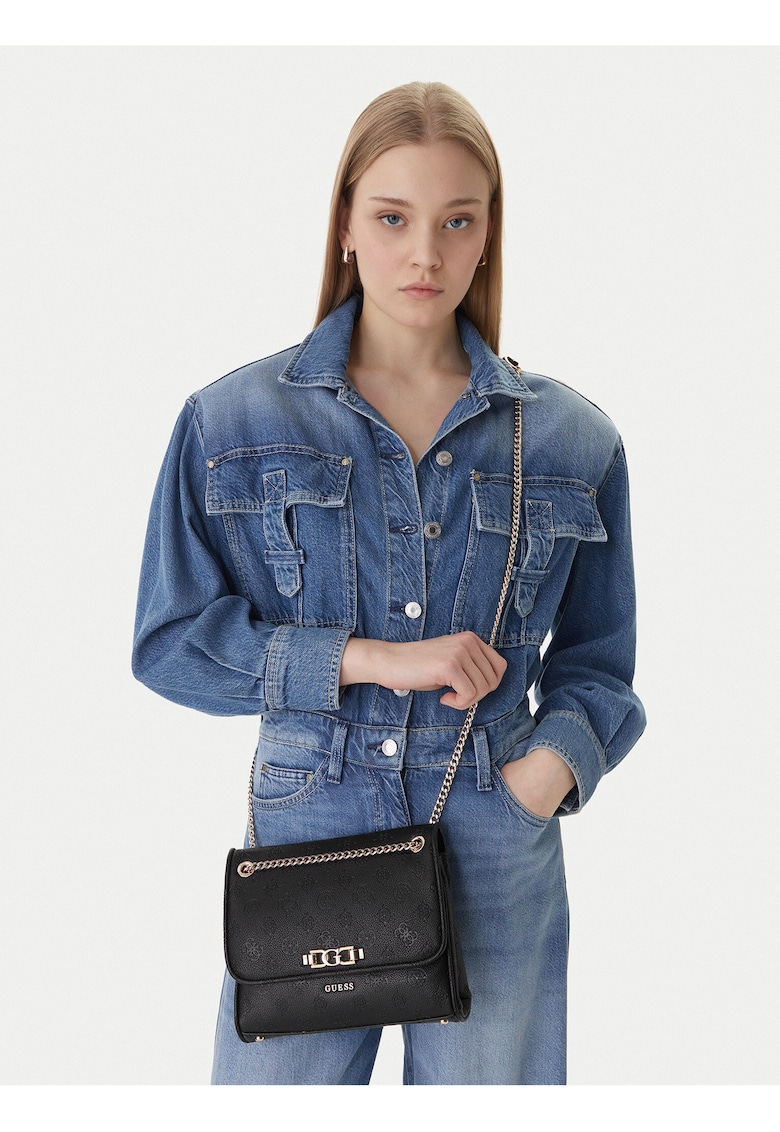 Geanta dama - piele ecologica - negru - One Size INTL