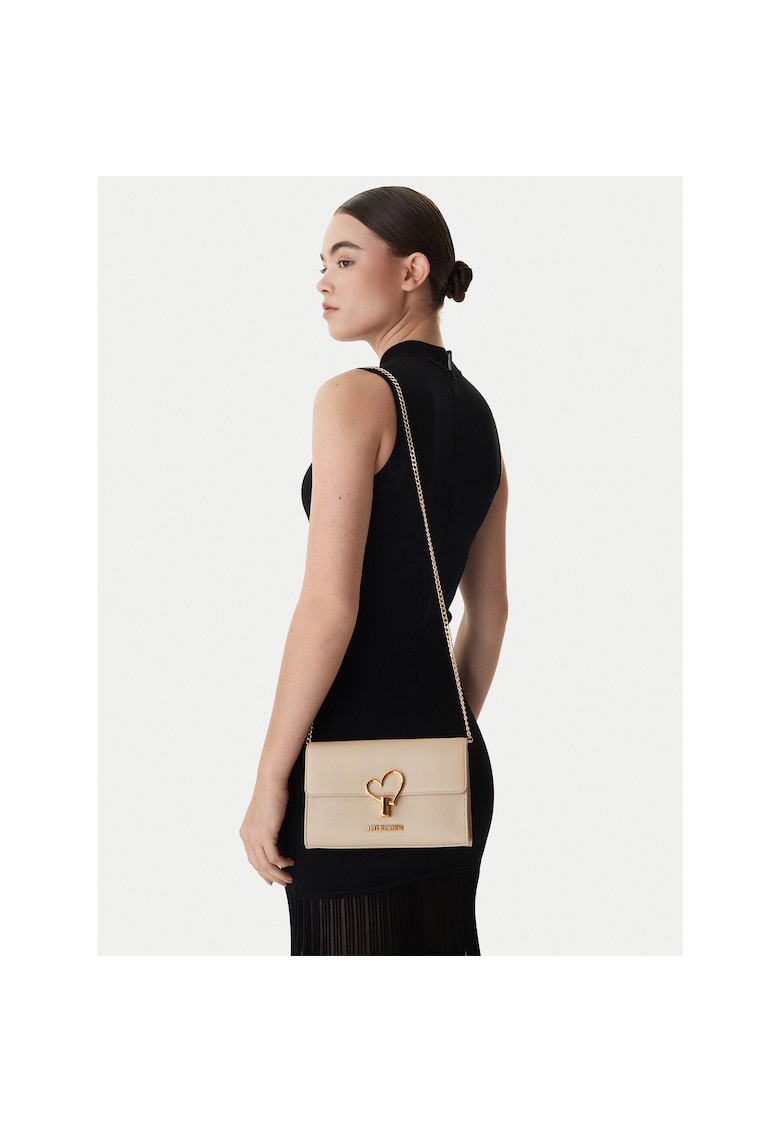 Geanta dama - piele ecologica - bej - One Size INTL