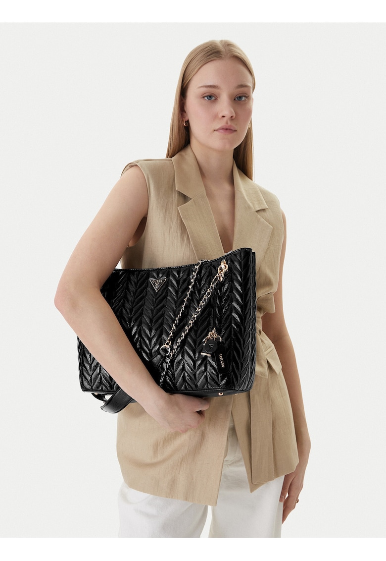 Geanta dama - piele ecologica - negru - One Size INTL