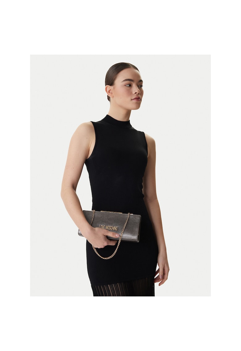 Geanta dama - piele ecologica - gri - One Size INTL