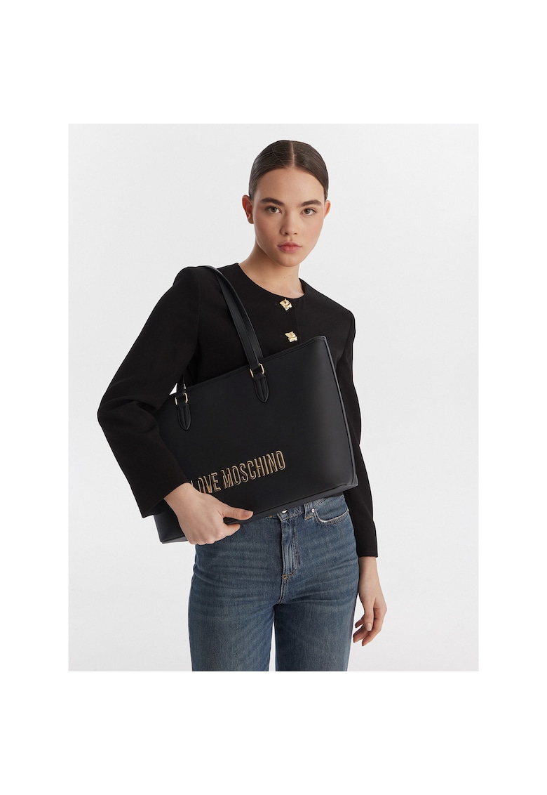 Geanta dama - piele ecologica - neagra - One Size INTL