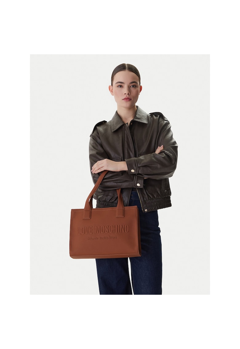 Geanta dama - piele ecologica - maro - One Size INTL