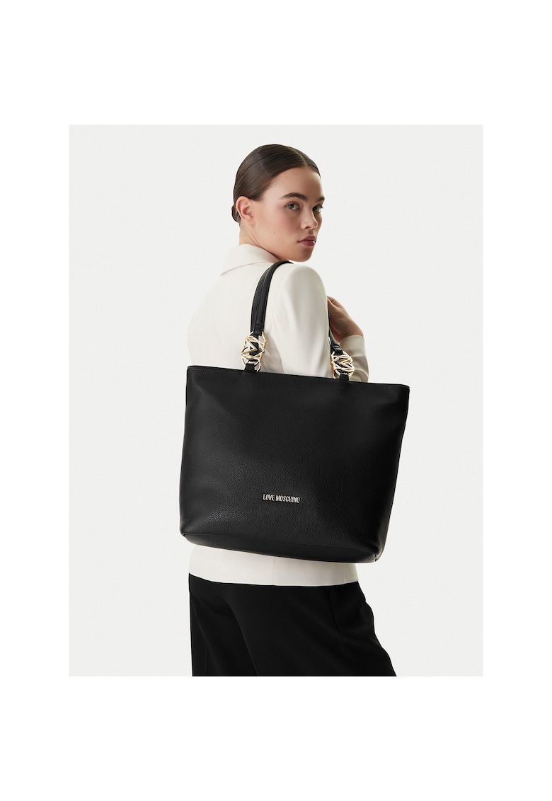 Geanta dama - piele ecologica - neagra - One Size INTL