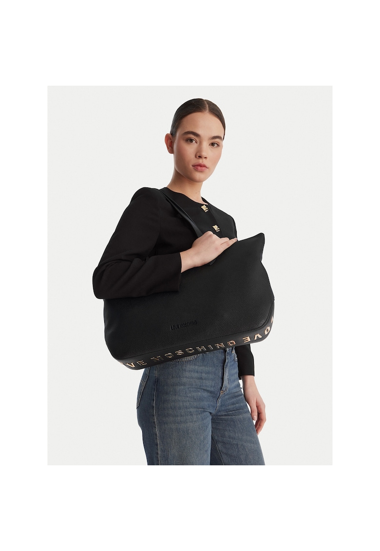 Geanta dama - piele ecologica - - neagra - One Size INTL