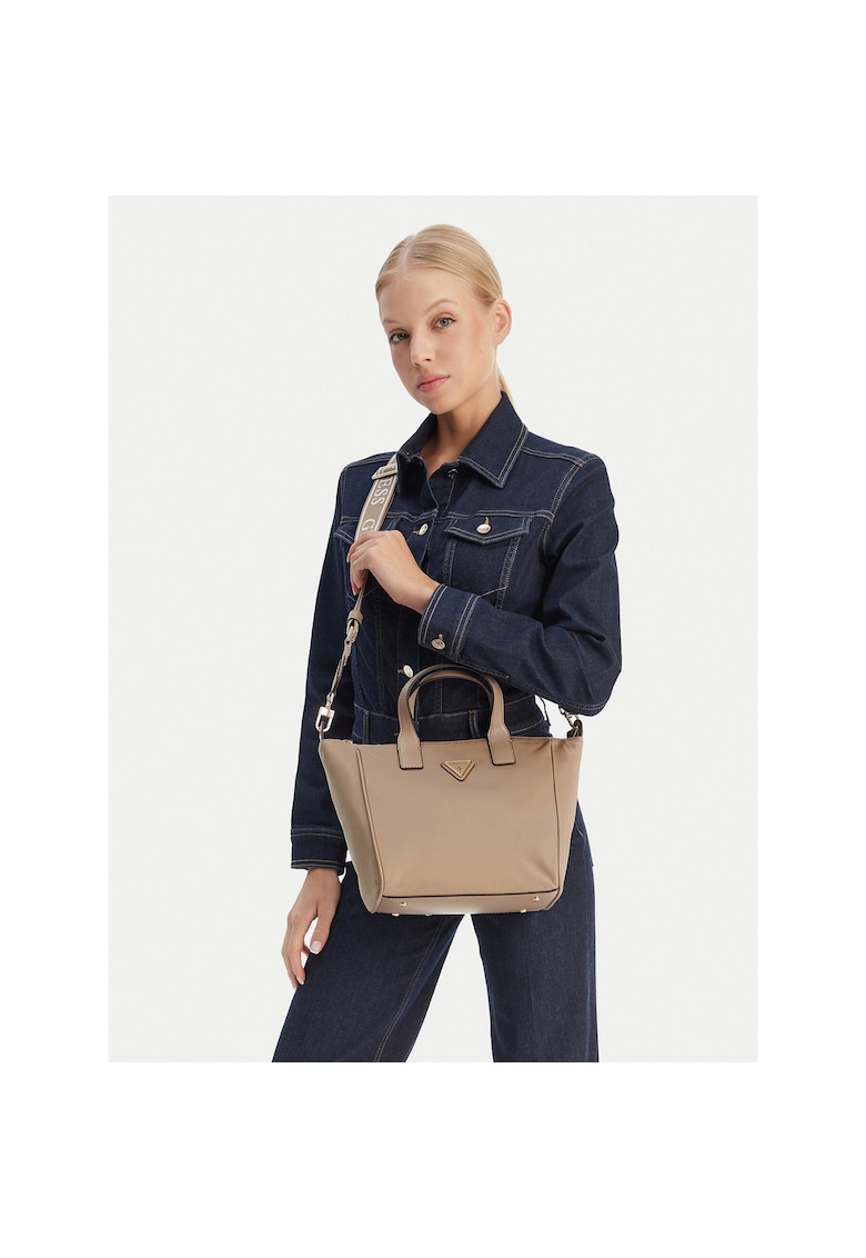 Geanta dama - tkanina - bej - One Size INTL