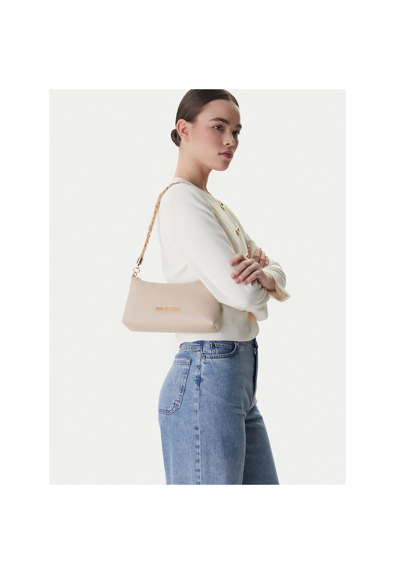 Geanta dama - piele ecologica - bej - One Size INTL
