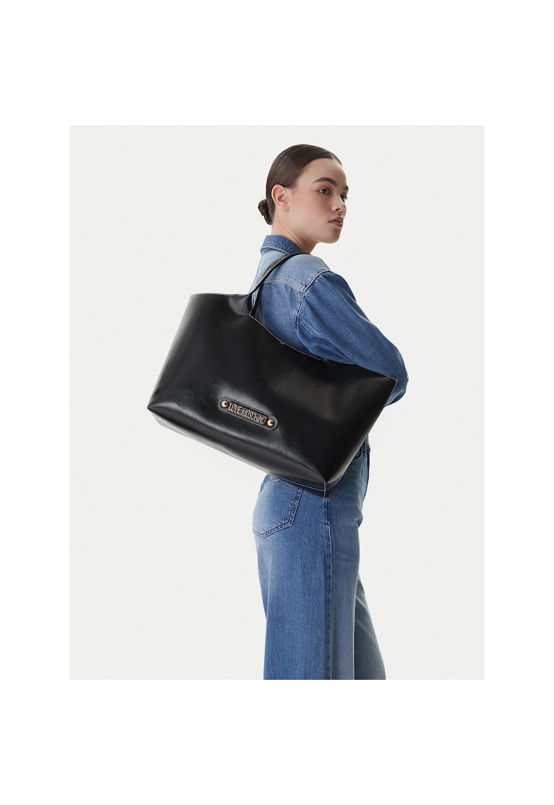 Geanta dama - piele ecologica - neagra - One Size INTL