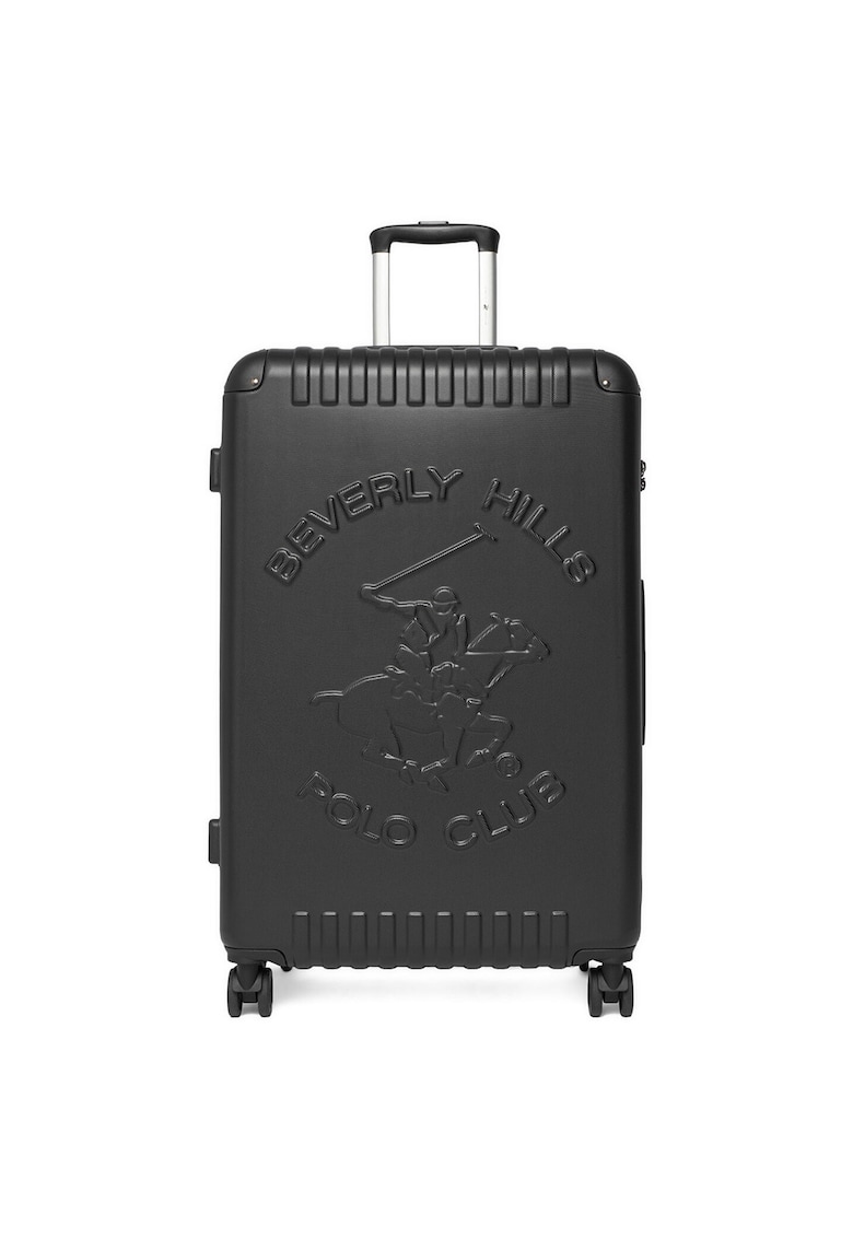Troler mare - plastic - negru - 80L