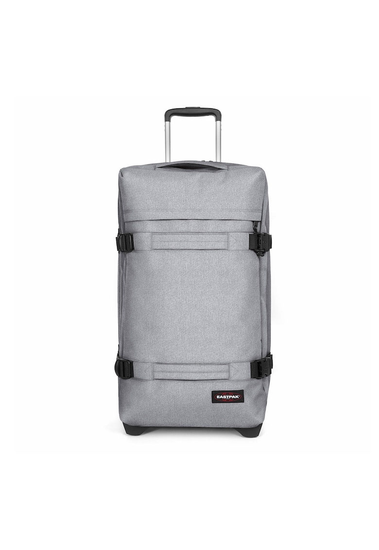 Valiza mare unisex - textil - gri - One Size INTL