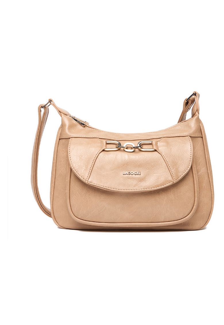 Geanta crossbody - material sintetic - maro - One Size INTL