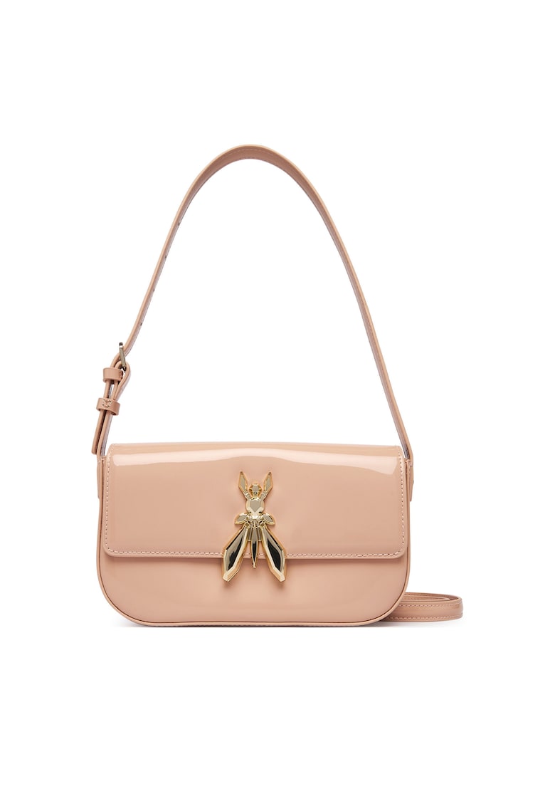 Geanta piele naturala - bej - One Size INTL - set cu sac de bumbac