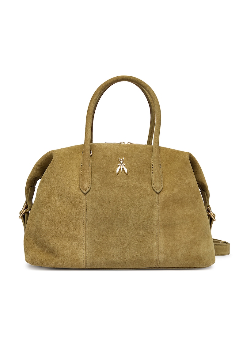 Geanta dama - piele naturala - verde - One Size INTL