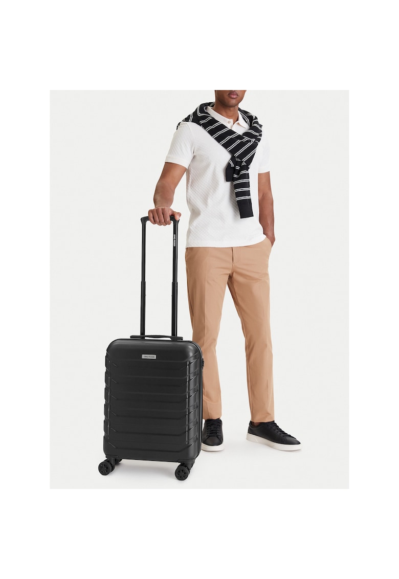 Troler plastic - negru - One Size INTL - 4 roti - TSA