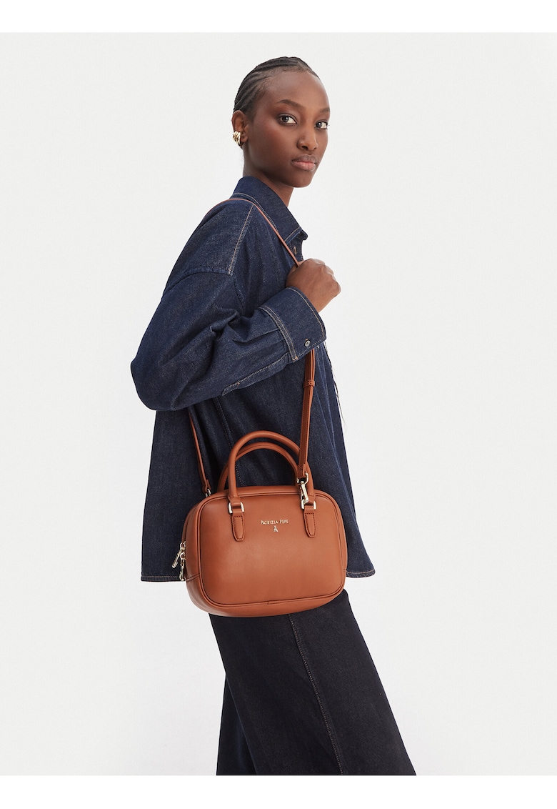 Geanta dama - piele naturala - maro - One Size INTL