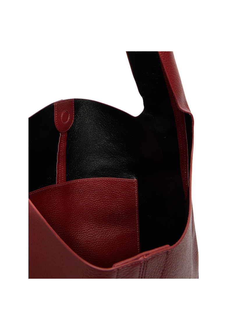 Geanta dama - bordo - piele naturala - One Size INTL
