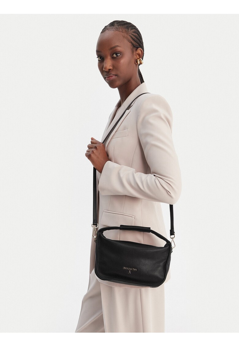 Geanta dama - piele naturala - negru - One Size INTL